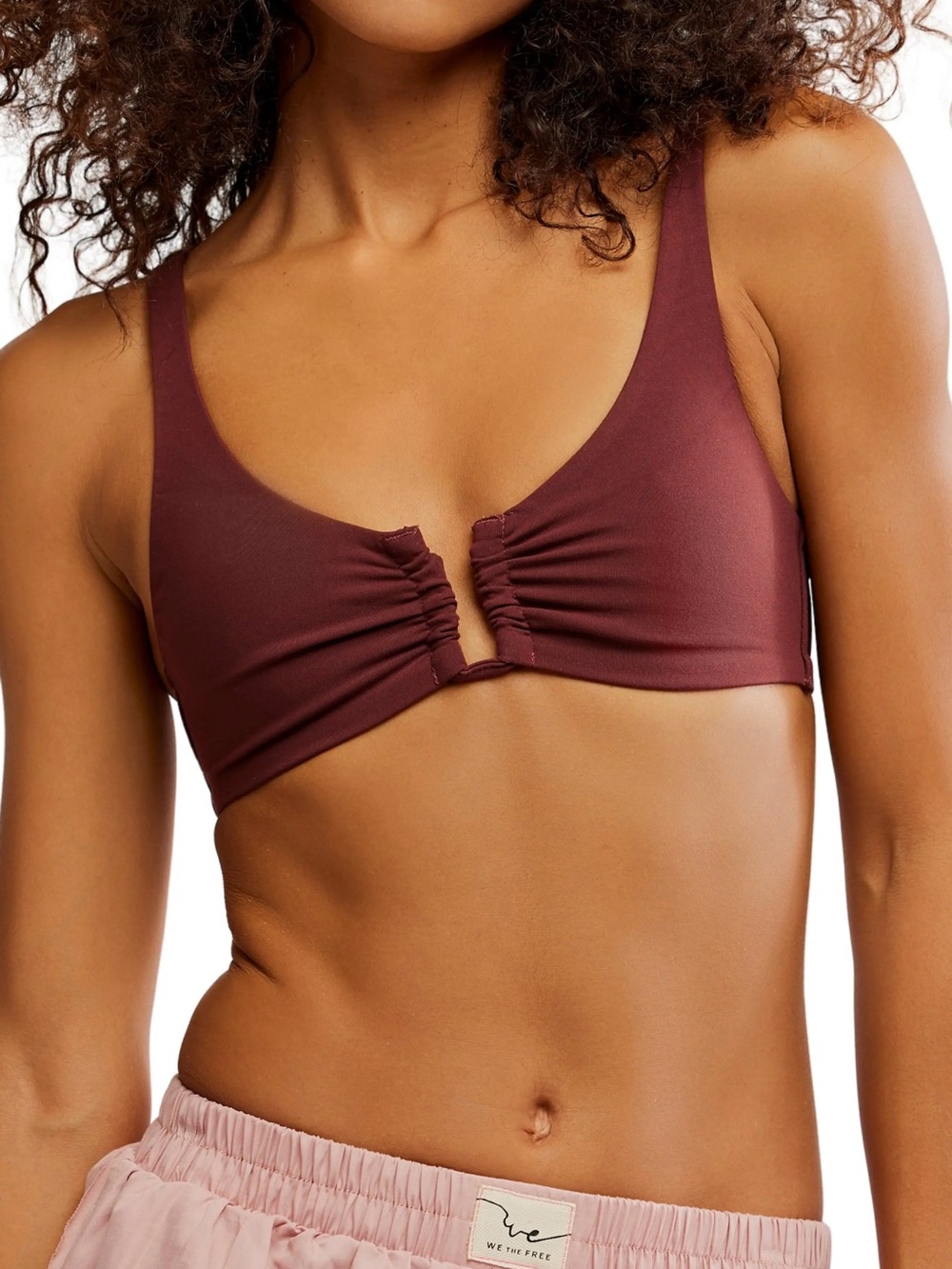 Free People Ahead Of The Curve Scoop Bralette Sz Medium